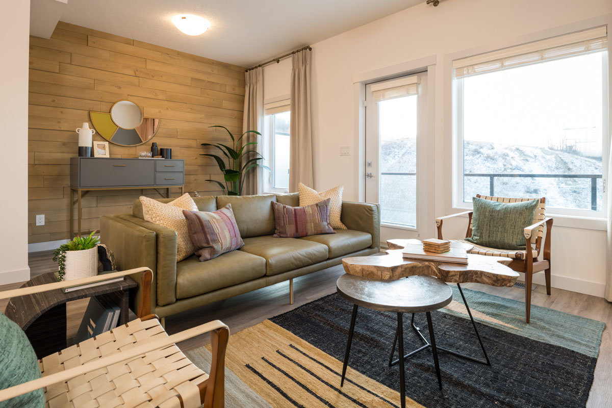 Spacious living room at Trinity Hills